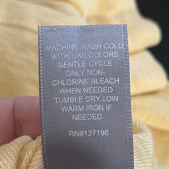 Marled Essentials Women’s T Shirt XS Butter Yellow Soft Colorful Vibrant NWT - Picture 8 of 8